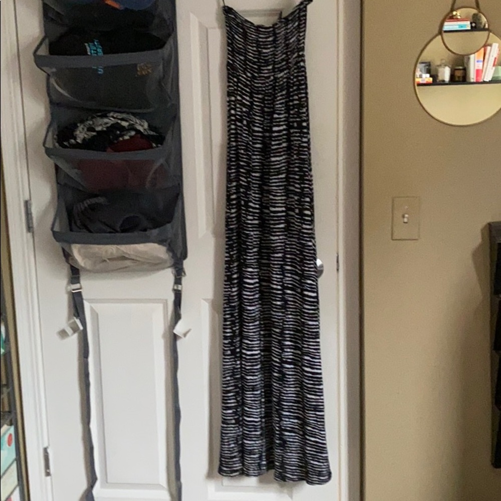 Divided by H&M tube top black & white maxi dress